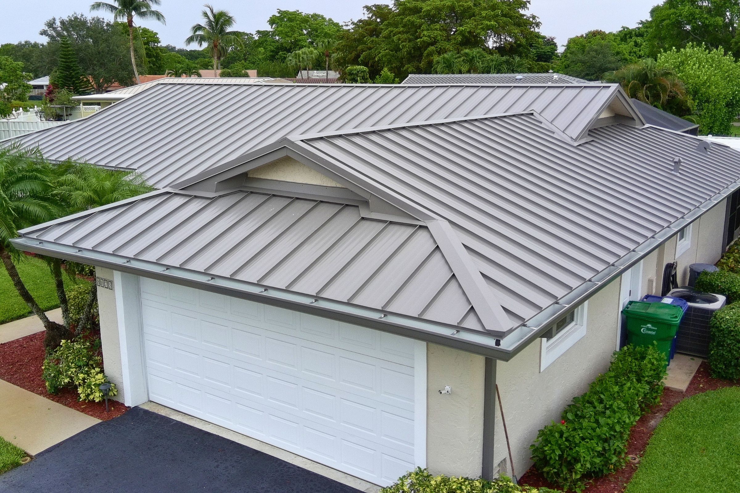 Gray Metal Roof Replacement