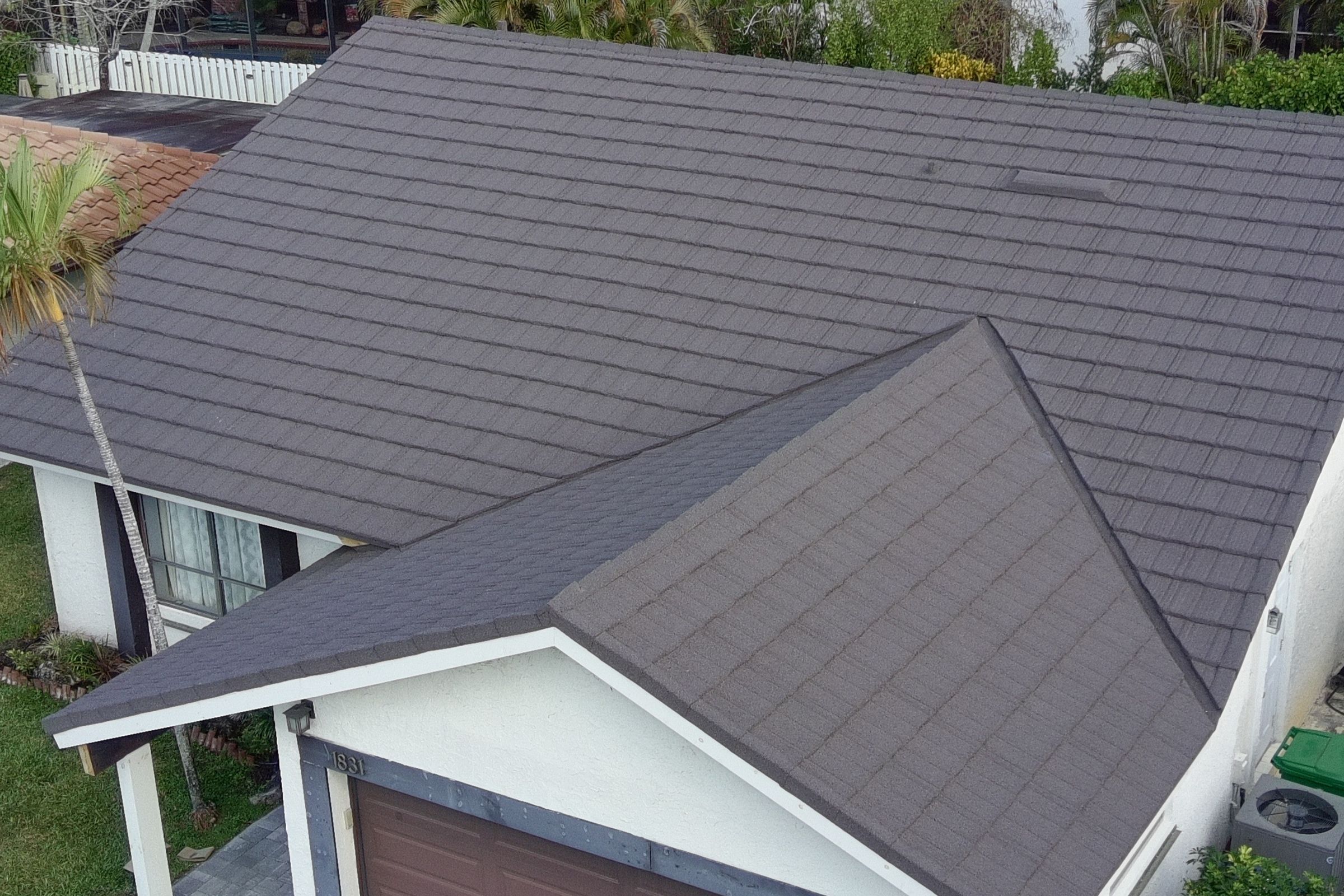 Dark Gray Tile Roof